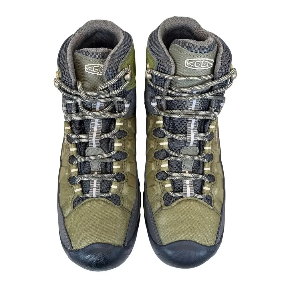 Keen Targhee EXP Mid Hiking Boots Mens 10 Waterproof Leather Olive Green‎ Taupe